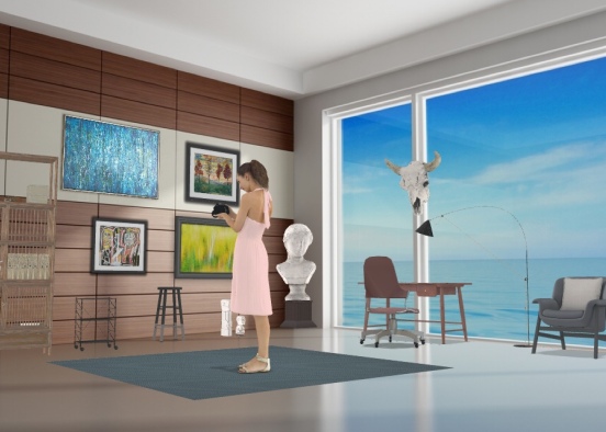 Stay at home mom free time room Design Rendering