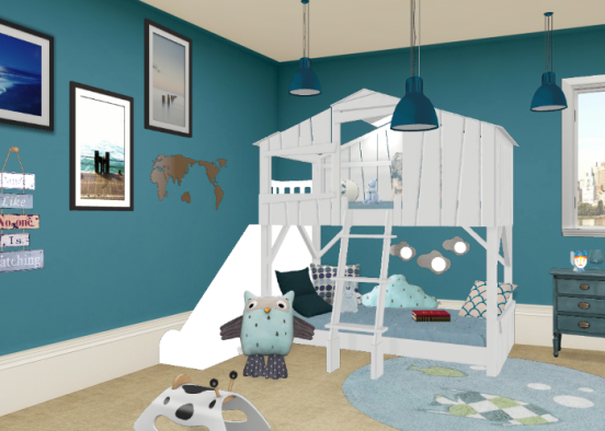 Chambre enfant:marin Design Rendering