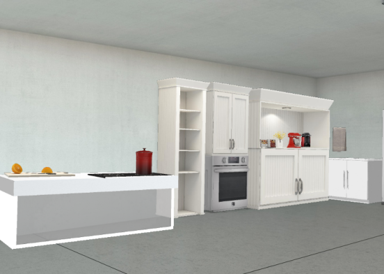 Cozinha wite basica Design Rendering