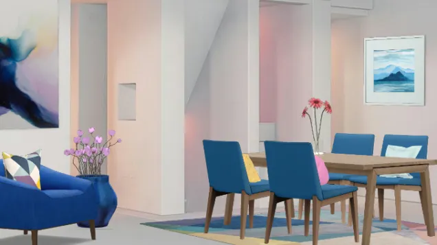 Macaron Colors Living Room 