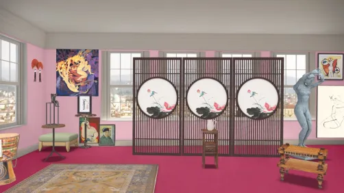 The Pink Studio by Matisse recreation