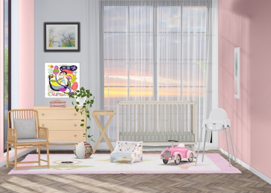 baby kids room Design Rendering