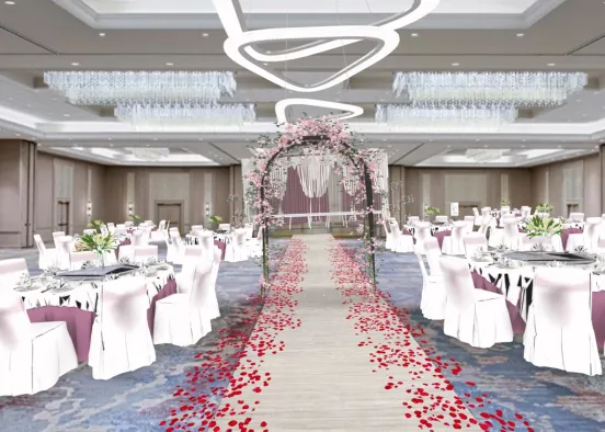 #Dream Wedding Reception Design Rendering