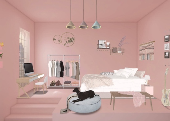 habitación | bedroom Design Rendering