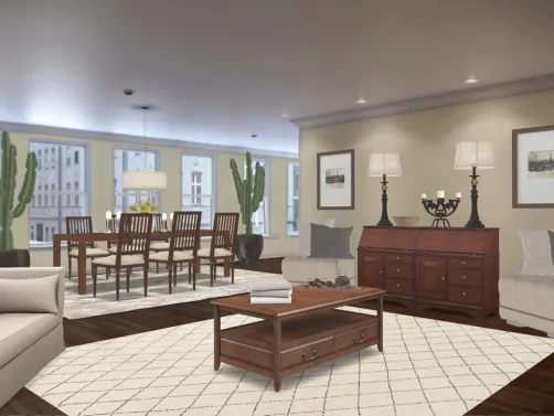 comedor sala apartamento agg
