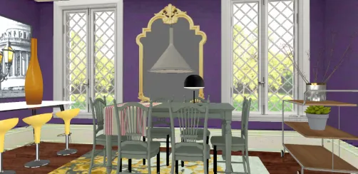 Purple Dining Nook