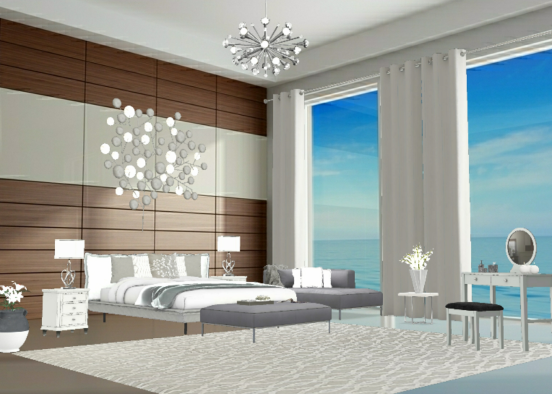 Ocean View Hotel Room 🌊⛱🌞❤ Design Rendering