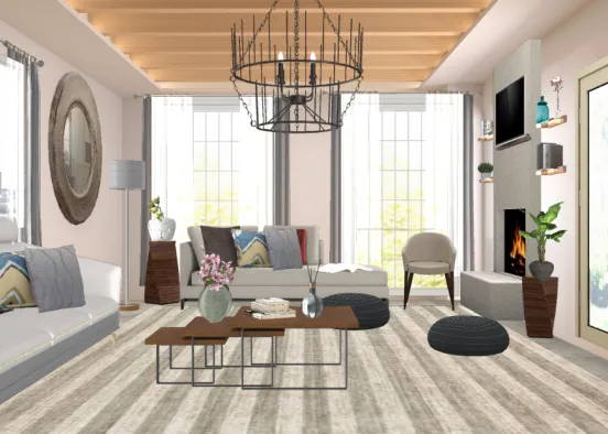 Our living  room design  Design Rendering