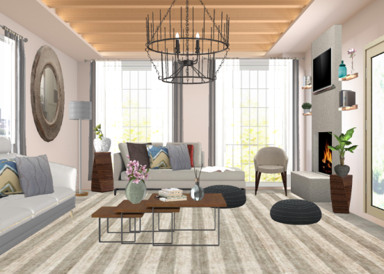Our living  room design  Design Rendering
