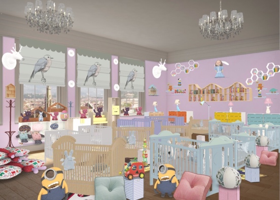Sala de bebés!,,,🍭🍭🍭🍭🍭 Design Rendering