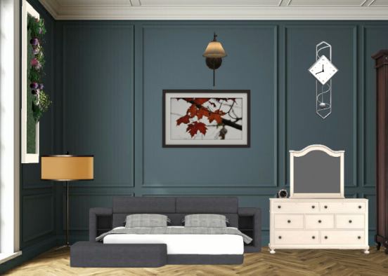 Simple perfect Bedroom Design Rendering