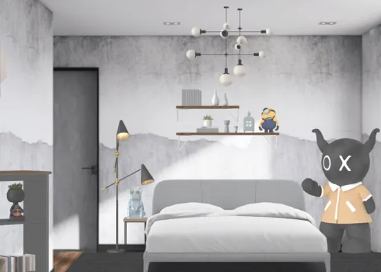 Boy Bedroom 😎🤔🖤 like and follow😊😘❤️ Design Rendering