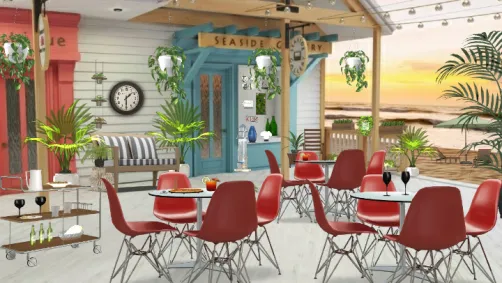 Beach side cafe
