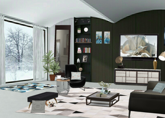 Sala de inverno Design Rendering