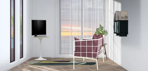 Sala de estar minimalista