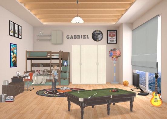 La chambre de Gabriel  Design Rendering