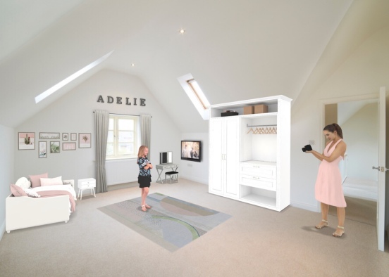 La chambre de Adelie  Design Rendering