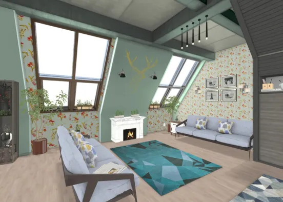 Kim’s Living Room Design Rendering