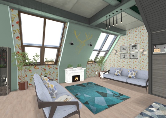 Kim’s Living Room Design Rendering
