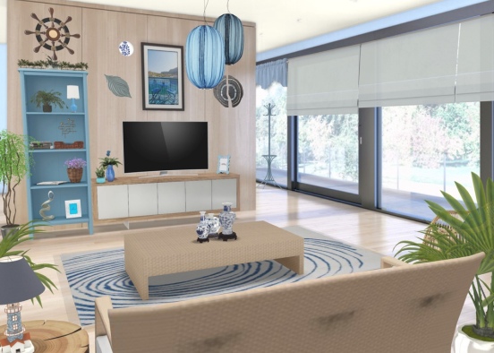 Julia’s Living Room Design Rendering