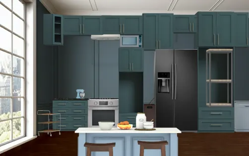Modern Kitchen old Building 