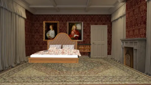 Simple Victorian Bedroom