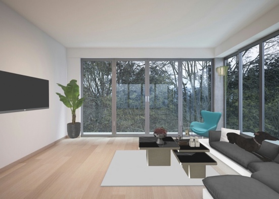 forest room living room  Design Rendering