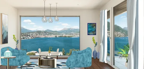 Modern Coastal living room🌅   Design01 euridecors 