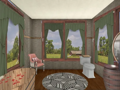 country bathroom 