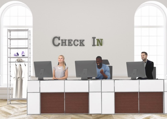 check in at the gym Design Rendering