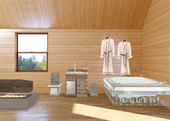 sauna Design Rendering