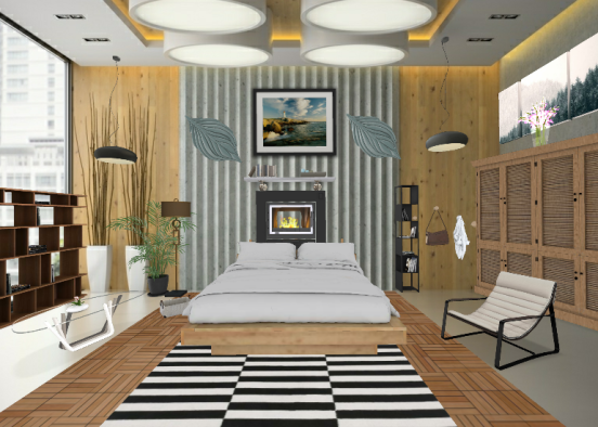 My swedish sleeping room Design Rendering