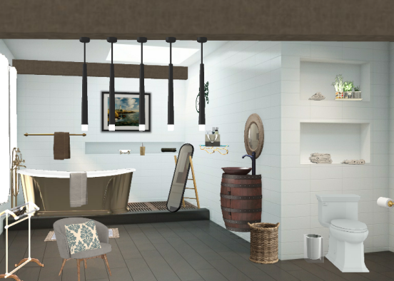 Take a nice and warm relax bath, do you like it? Design Rendering