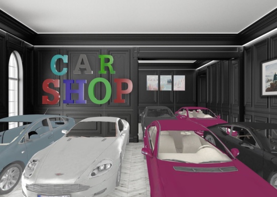 Car Shop Design Rendering