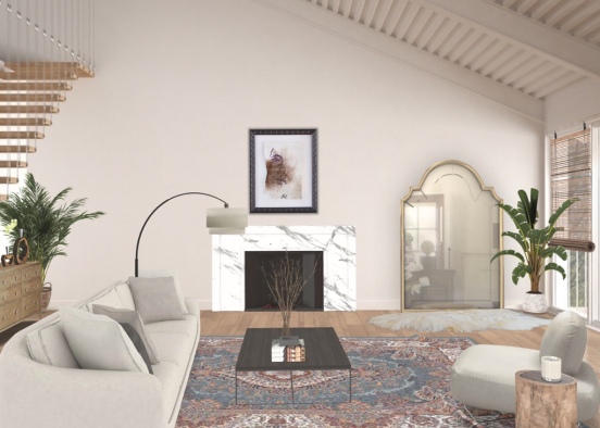 minimalist living space 🧚🏼‍♂️ Design Rendering