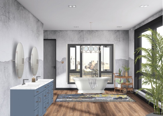 city life bathroom 😍😍 Design Rendering