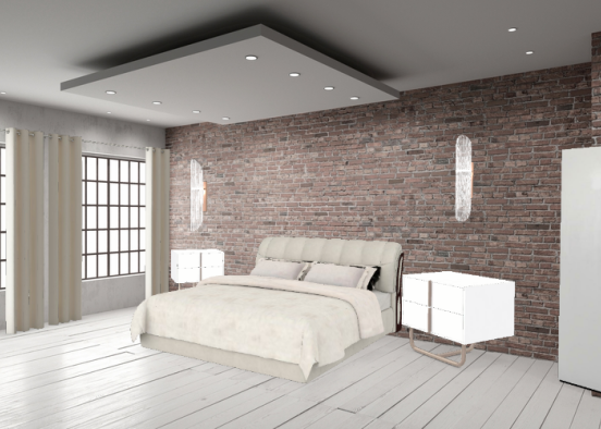 Dormitorio voluminoso ❤️ Design Rendering