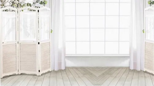 Template white living room