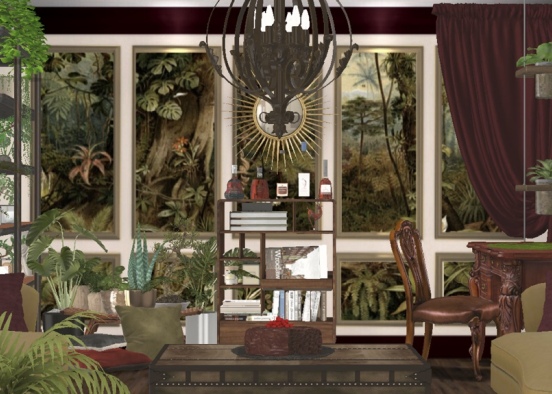 Botanical Master room Design Rendering
