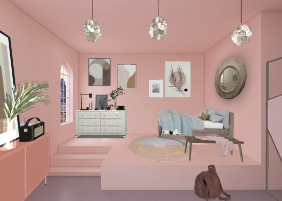 Bedroom minimalism Design Rendering