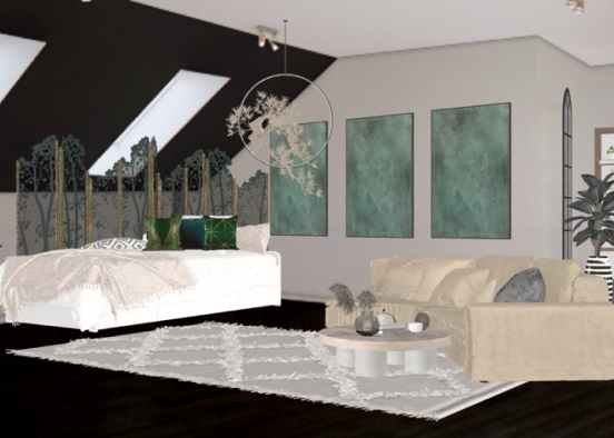 bedroom emerald  Design Rendering