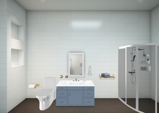Seashore Bathroom Design Rendering