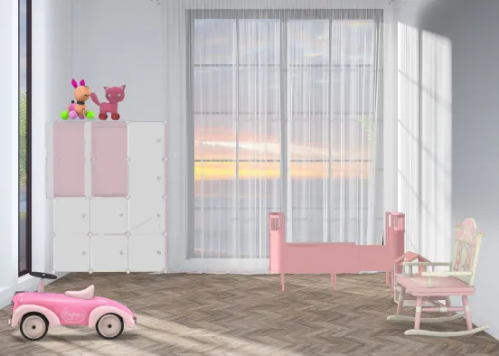 The bedroom of your baby.  Design Rendering