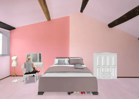 The bedroom for your mom  Design Rendering