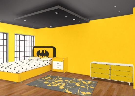 Batman Room Design Rendering