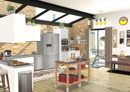 happy kitchen- thank you Bidyut Alam for sharing this template! Design Rendering