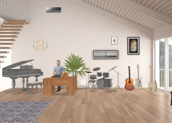 salle de musique 🎶  Design Rendering