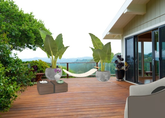 Hamac en hauteur (Sur balcon) 🏡 Design Rendering