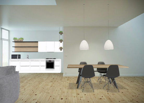 Cocina duplex Design Rendering