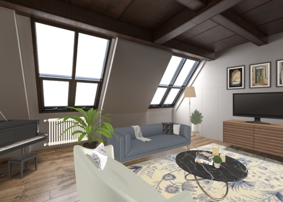 European apartment Design Rendering